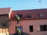 Požár domu v Pecínově